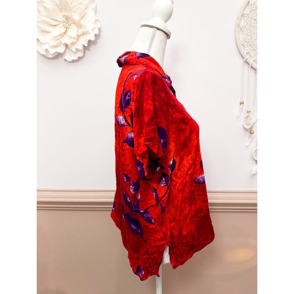 Caribou New York Vintage Button Up Blouse Size L - Picture 4 of 6